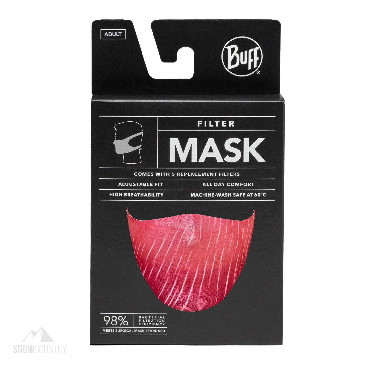 Buff Filter Mask - Keren Flash Pink 6 Buff Filter Mask - Keren Flash Pink – Image 6