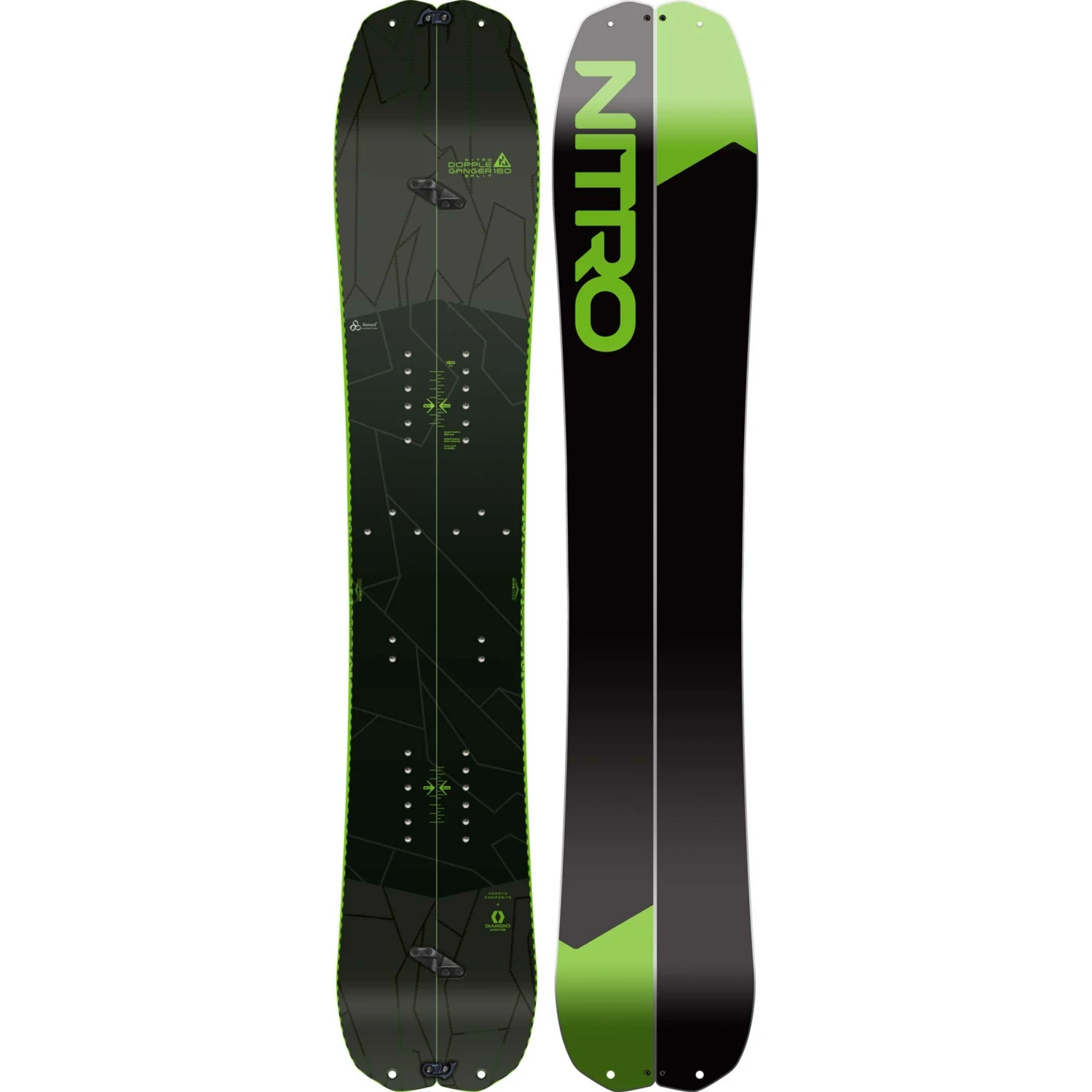Nitro DoppIeganger Splitboard Intermediate Set 2.0 2 Nitro DoppIeganger Splitboard Intermediate Set 2.0 – Image 2